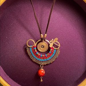 Statement pendant necklace